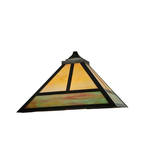 Meyda 19.25"Sq "T" Mission Shade
