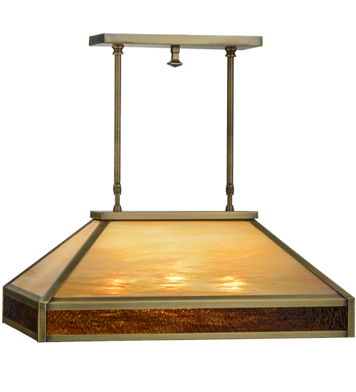 Meyda 24" Long Duxbury Oblong Pendant