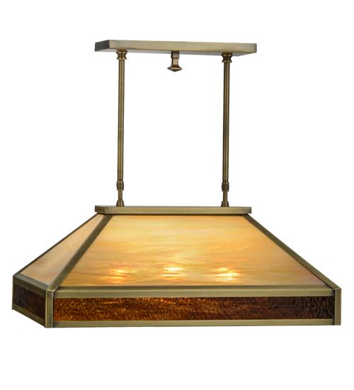 Meyda 24" Long Duxbury Oblong Pendant