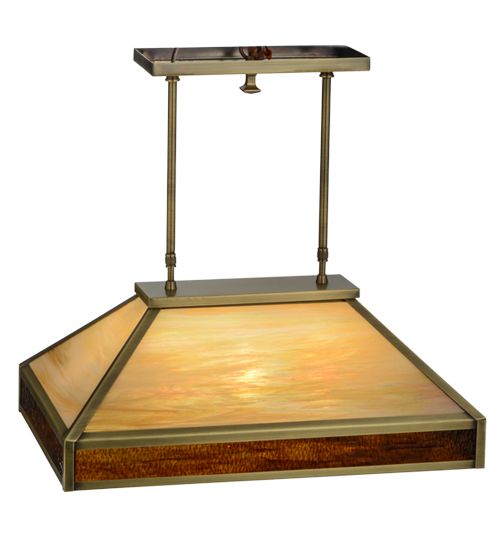 Meyda 24" Long Duxbury Oblong Pendant