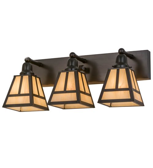 Meyda 24"W "T" Mission 3 LT Vanity Light