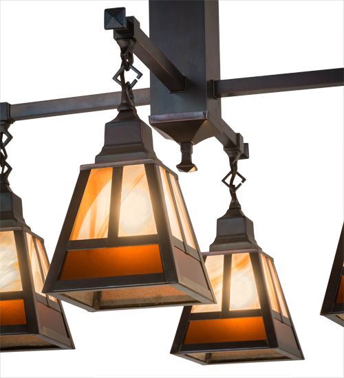Meyda 26"W "T" Mission 4 LT Chandelier