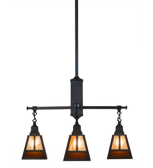 Meyda 26"W "T" Mission 4 LT Chandelier