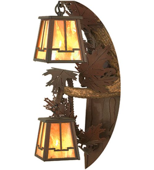 Meyda 26" Wide Antlers Elk 3 Light Wall Sconce