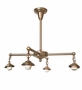 Meyda 30"W Stillwater "T" Mission 4 LT Chandelier