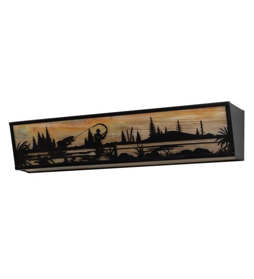 Meyda 31" Wide Fly Fisherman Vanity Light
