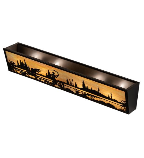 Meyda 31" Wide Fly Fisherman Vanity Light
