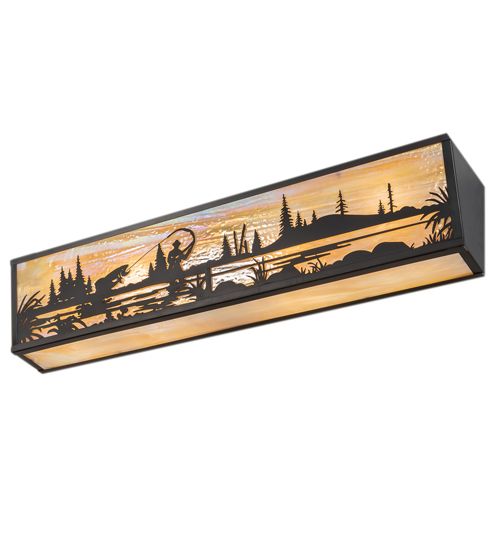 Meyda 31" Wide Fly Fisherman Vanity Light