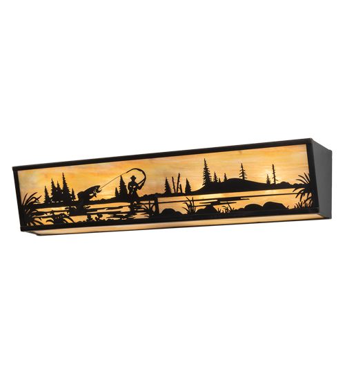 Meyda 31" Wide Fly Fisherman Vanity Light