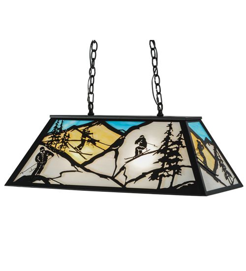 Meyda 33"L Alpine Oblong Pendant