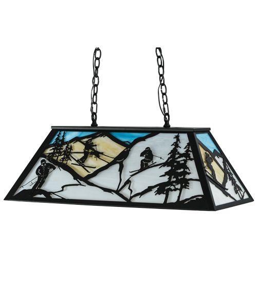 Meyda 33"L Alpine Oblong Pendant