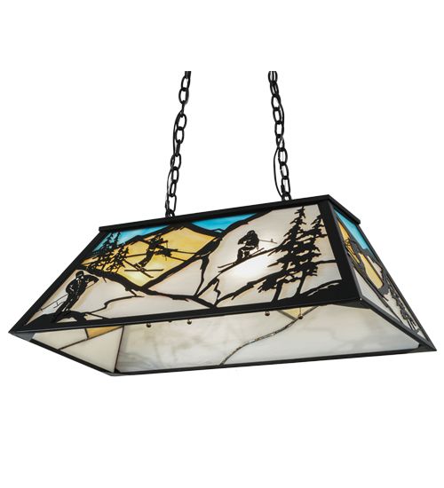 Meyda 33"L Alpine Oblong Pendant