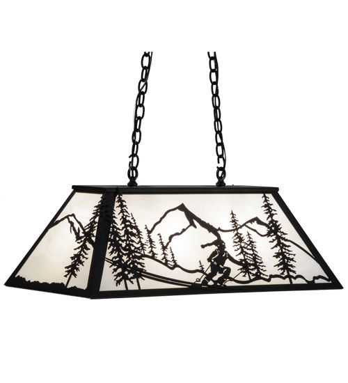 Meyda 33"L Alpine Oblong Pendant