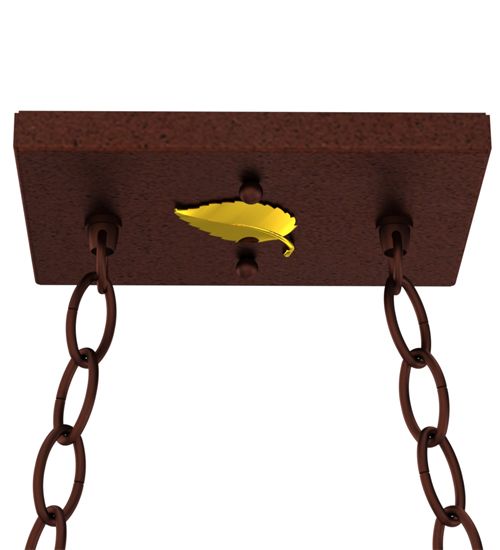 Meyda 33" Long Deer at Lake Oblong Pendant
