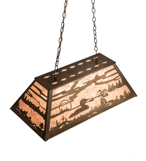 Meyda 33" Long Loon Oblong Pendant