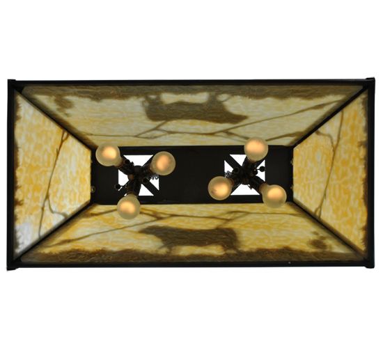 Meyda 33" Long Steer Oblong Pendant