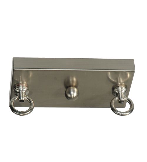 Meyda 35"L Double Bar Mission Oblong Pendant