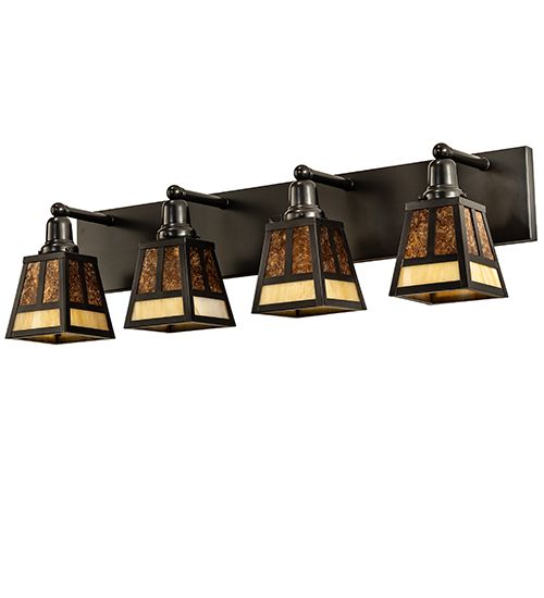Meyda 36" Wide "T" Mission 4 Light Vanity