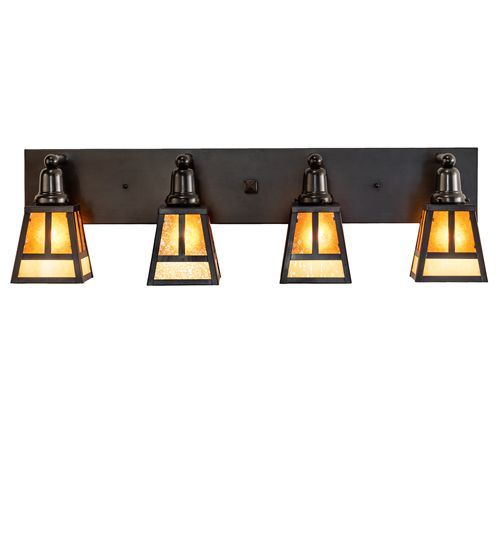 Meyda 36" Wide "T" Mission 4 Light Vanity