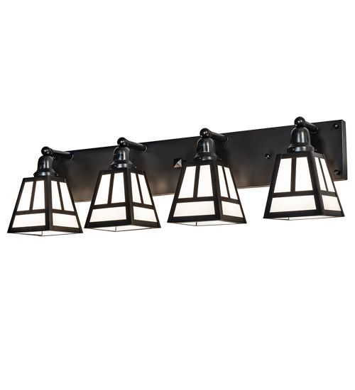 Meyda 36" Wide "T" Mission 4 Light Vanity Light
