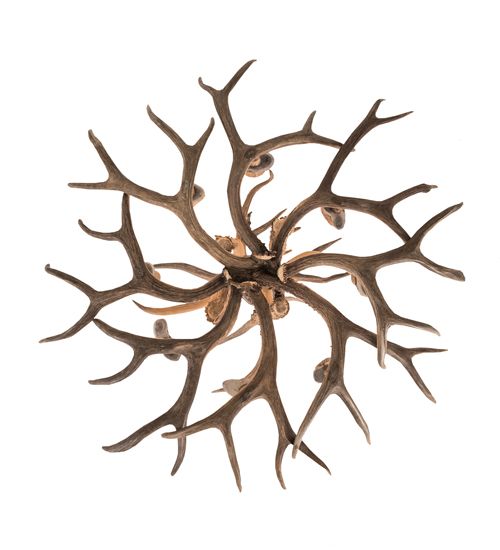 Meyda 38" Wide Antlers Deer 8 Light Chandelier