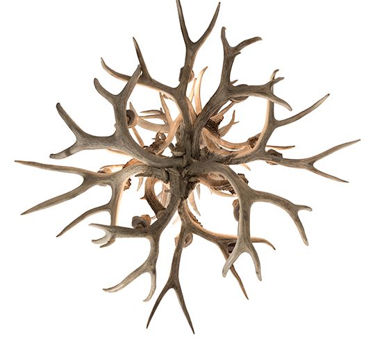 Meyda 38" Wide Antlers Mule Deer 8 Light Chandelier