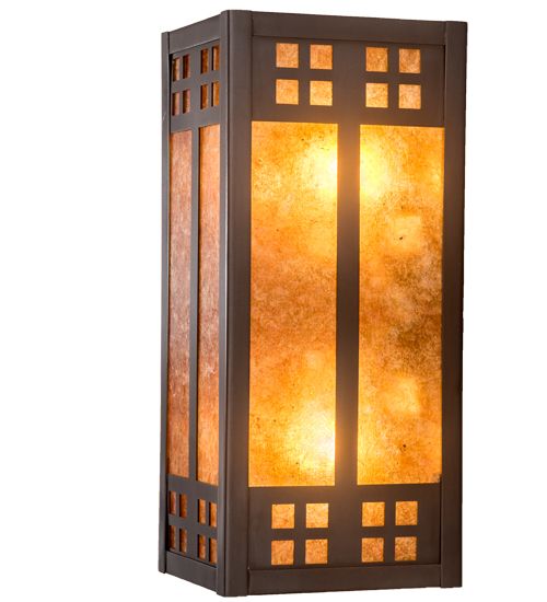 Meyda 4.5" Wide Prairie Loft Wall Sconce