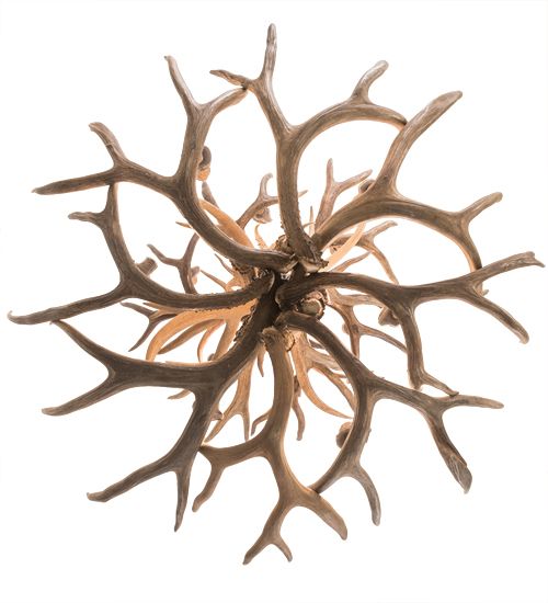 Meyda 42" Wide Antlers Mule Deer 12 Light Chandelier