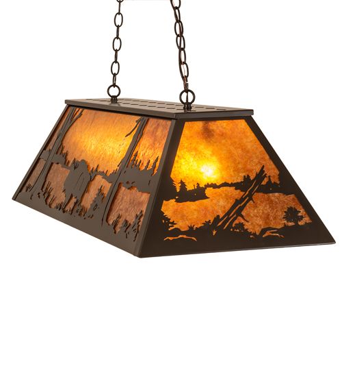Meyda 48"L Buffalo Oblong Pendant
