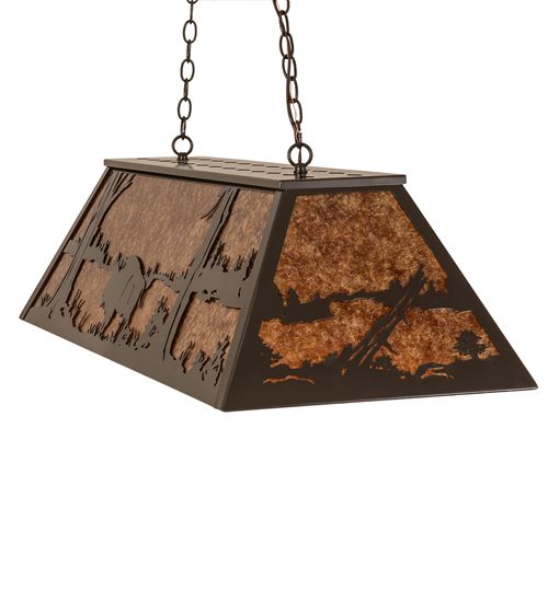 Meyda 48"L Buffalo Oblong Pendant