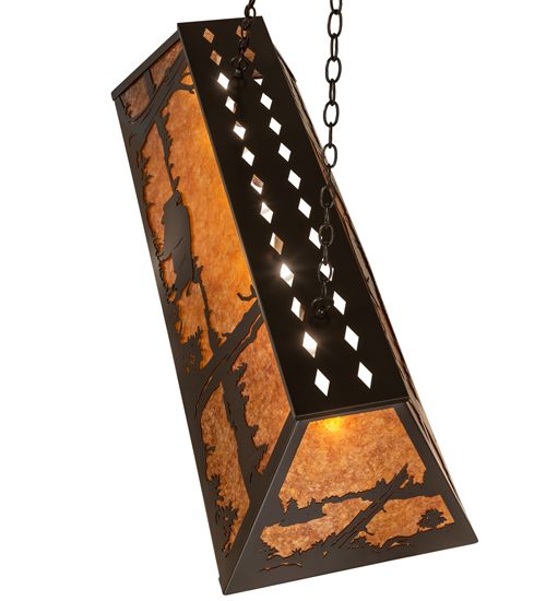 Meyda 48"L Buffalo Oblong Pendant