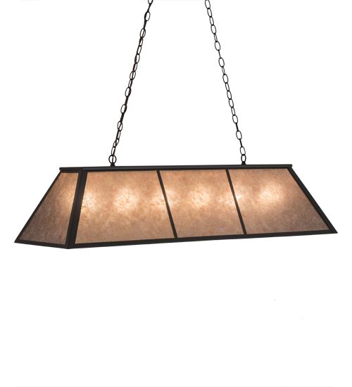 Meyda 48"L Tri-Panel Oblong Pendant