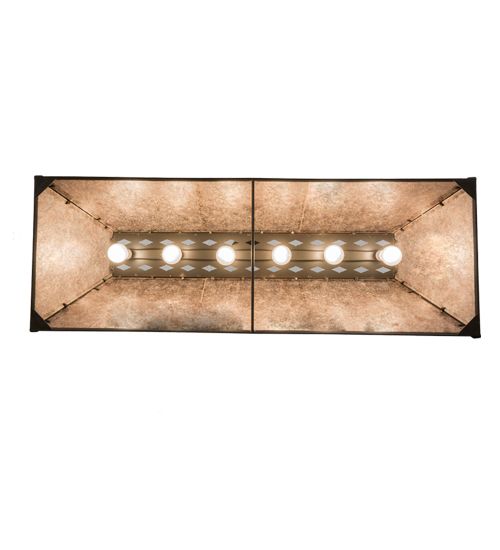 Meyda 48"L Tri-Panel Oblong Pendant