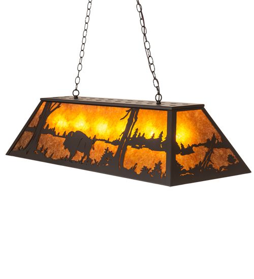 Meyda 48" Long Buffalo Oblong Pendant