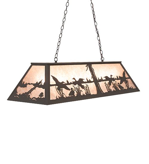 Meyda 48" Long Ducks in Flight Oblong Pendant