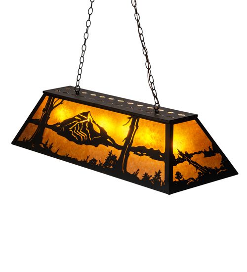 Meyda 48" Long Mountain Range Oblong Pendant