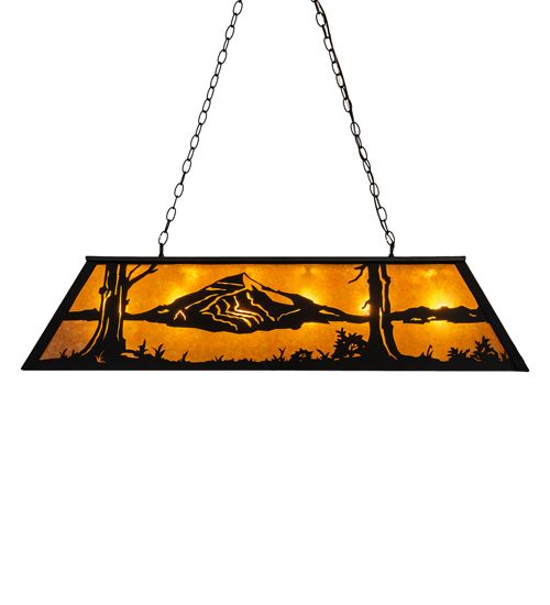 Meyda 48" Long Mountain Range Oblong Pendant