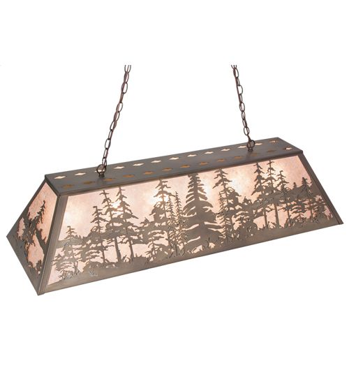 Meyda 48" Long Tall Pines Oblong Pendant