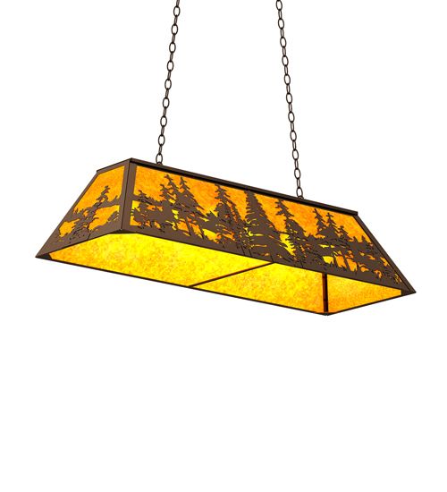 Meyda 48" Long Tall Pines Oblong Pendant