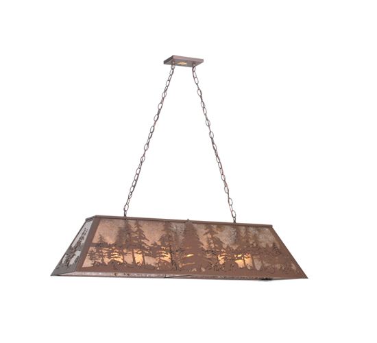 Meyda 48" Long Tall Pines Oblong Pendant