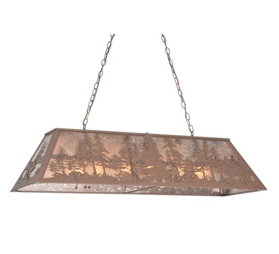 Meyda 48" Long Tall Pines Oblong Pendant