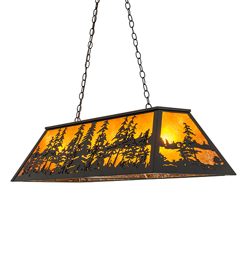 Meyda 48" Long Tall Pines Oblong Pendant