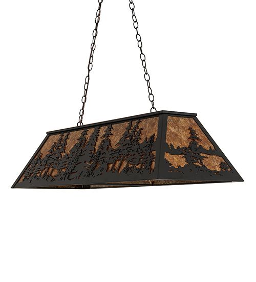 Meyda 48" Long Tall Pines Oblong Pendant