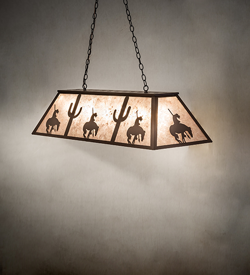 Meyda 48" Long Trails End Oblong Pendant