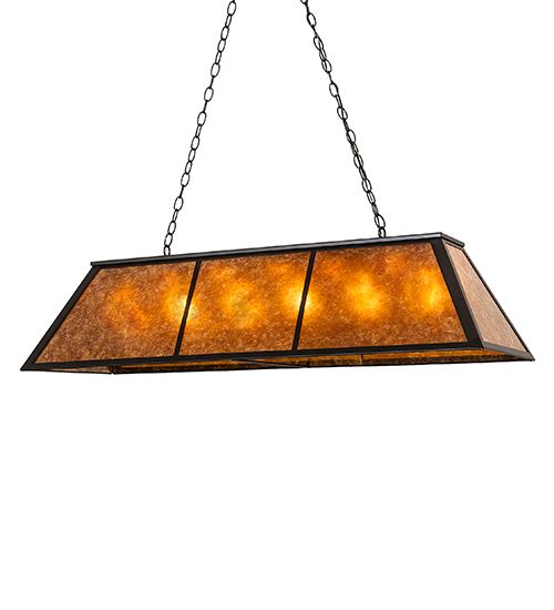Meyda 48" Long Tri-Panel Oblong Pendant