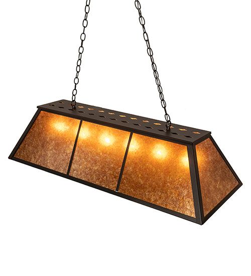 Meyda 48" Long Tri-Panel Oblong Pendant