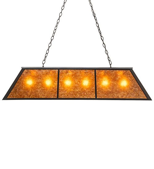 Meyda 48" Long Tri-Panel Oblong Pendant