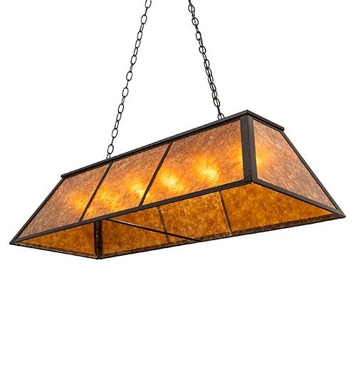 Meyda 48" Long Tri-Panel Oblong Pendant
