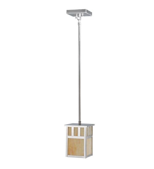 Meyda 5"Sq Double Bar Mission Mini Pendant