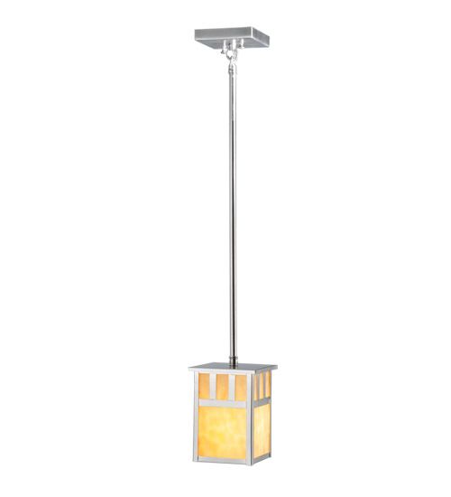 Meyda 5"Sq Double Bar Mission Mini Pendant